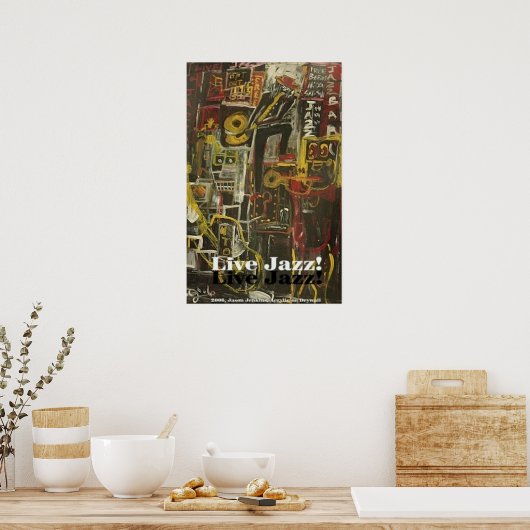 ライブジャズ ポスター (キッチン)
