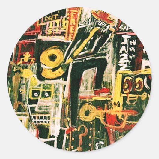 ライブジャズ ラウンドシール (正面)