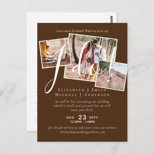 ライブストリーミング見て言っとくぞ!写真結婚の ポストカード (正面/裏面)