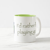 ライブストリームゴルフツートーンコーヒーマグ ツートーンマグカップ (正面右)