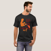 ライブスルー芸術的ガラス吹ミーム引用文1 Tシャツ (正面フル)