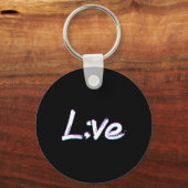 ライブセミコロン自殺防止認識度 キーホルダー (正面)