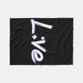 ライブセミコロン自殺防止認識度 フリースブランケット (正面(横))