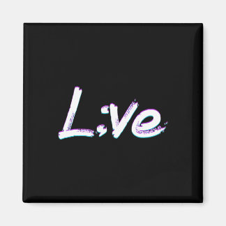 ライブセミコロン自殺防止認識度 マグネット