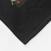 ライブハロウィーンヴィンテージパンプキンウィッチ幽霊ブラックC フリースブランケット (角)