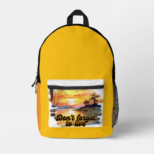 ライブバグ プリントバックパック (正面)