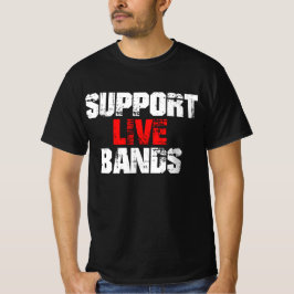 ライブバンドのサポート Tシャツ