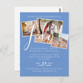 ライブビデオチャット ウェディングまたはカップルシャワーの招待状 ポストカード (正面/裏面)