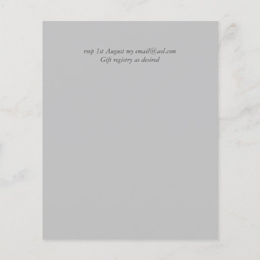 ライブビデオチャ結婚ットまたはカップルのシャワー招待状 (裏面)