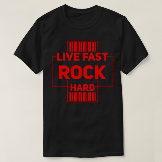 ライブファストロック懸命 Tシャツ (デザイン正面)
