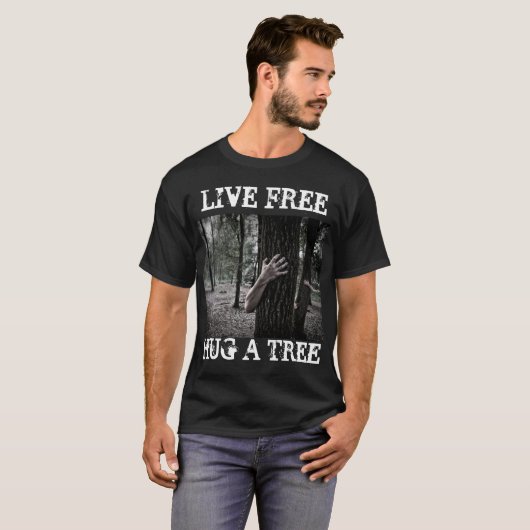 ライブフリーハグアツリーゾンビゴシック Tシャツ (正面フル)