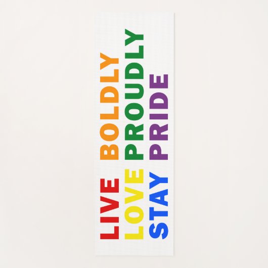 ライブボリーブラブオールドリーステイプライドヨガマット ヨガマット (正面)