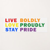 ライブボリーブラブオールドリーステイプライドヨガマット ヨガマット (正面(横))