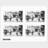 ライブミュージックのサポート 長方形シール (シート)