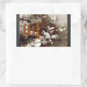 ライブミュージックステッカーのサポート 長方形シール (バッグ)