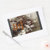 ライブミュージックステッカーのサポート 長方形シール (封筒)