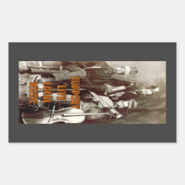 ライブミュージックステッカーのサポート 長方形シール