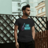 ライブミュージックネオンギター Tシャツ