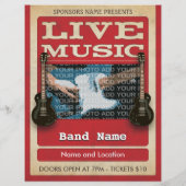 ライブミュージックバンドフォトレッド チラシ (裏面)