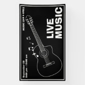 ライブミュージックバー&グリル 横断幕 (縦)