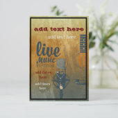 ライブミュージックフェスティバル招待状フラットカード サンキューカード (スタンド正面)