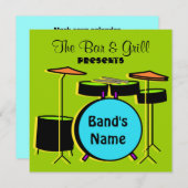 ライブミュージック招待状 招待状 (正面/裏面)