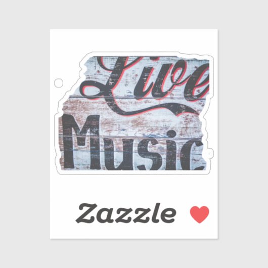 ライブミュージック絵を描のサイン写真 シール (シート)