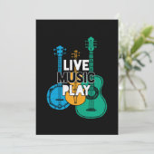 ライブミュージック遊カントリーミュージックバンジョマンドリンギフト 招待状 (スタンド正面)