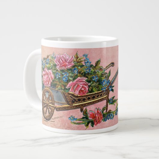 ライブライフのフル開花 ジャンボコーヒーマグカップ (正面左)