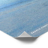 ライブライフやる気を起こさせるジェットスキー夏のスポーツ芸術 ポスター (角)