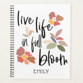 ライブライフインフル開花やる気を起こさせる引用文 プランナー手帳 (正面)