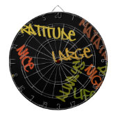 ライブライフラージワードアートプリント ダーツボード (正面)