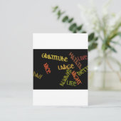 ライブライフラージワードアートプリント ポストカード (スタンド正面)