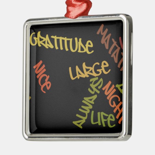 ライブライフラージワードアートプリント メタルオーナメント (左)