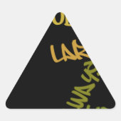 ライブライフラージワードアートプリント 三角形シール (正面)