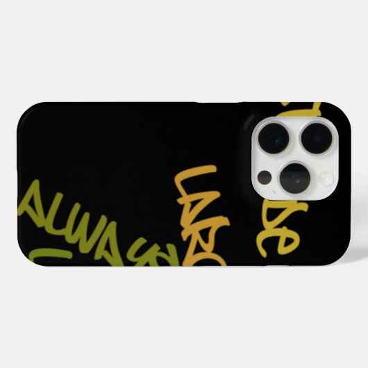 ライブライフラージワードアートプリント Case-Mate iPhoneケース (裏面 (横))