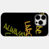 ライブライフラージワードアートプリント Case-Mate iPhoneケース (裏面 (横))