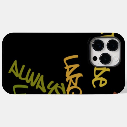 ライブライフラージワードアートプリント Case-Mate iPhoneケース (裏面 (横))