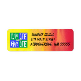 ライブライフ与えの水の色 ラベル