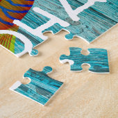 ライブラブアロハトロピカルフィッシュビーチサイン ジグソーパズル (側面)