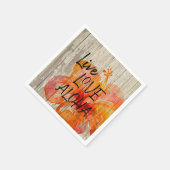 ライブラブアロハハイビスカスビーチサイン スタンダードカクテルナプキン (角)