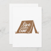 ライブラブキャンプキャンプギアフレーズ引用文スローガン ノートカード (正面/裏面)