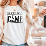 ライブラブキャンプモダンシンプルアウトドアキャンプ Tシャツ<br><div class="desc">ライブラブキャッモダンプタイポグラフィアウトドアキャンプ女子のTシャツは文字の「ライブラブキャンプモダン」を星とキャラバンでアクセントした台本ので飾る。誕生日や楽しむクリスマス、母の日、友達、姉妹などの贈り物としてキャンピングする人に最高の最適な。Evco Studioによる設計www.zazzle.com/store/evcostudio</div>