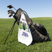 ライブラブゴルフモノグラム ゴルフタオル (グリーン)