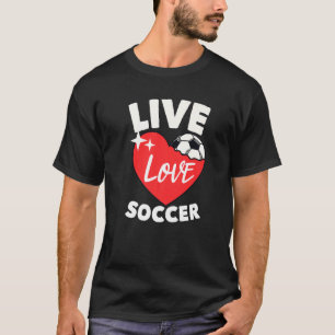 ライブラブサッカーフスボールゴールキーパーFutbolトライン Tシャツ