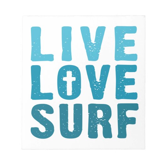 ライブラブサーフ ノートパッド (正面)