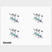 ライブラブスピン 楕円形シール (シート)