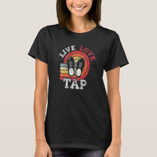 ライブラブタップダンスダンサー動揺してレトロヴィンタグ Tシャツ