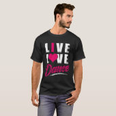 ライブラブダンスダンサー Tシャツ (正面フル)