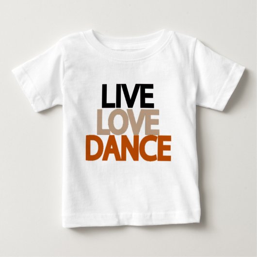 ライブラブダンス ベビーTシャツ (正面)